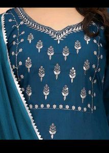 Kurta With Dupatta And Bottomwear.   Size M