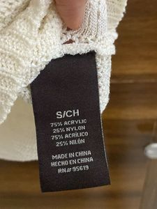 Off White Knitted Top
