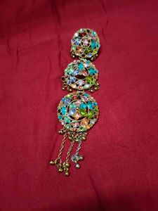 Colorful plait rakti for the hair