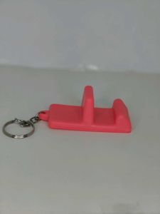 Colorful Phone Stand Keychains Set Of 3