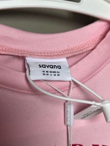 Pink cotton crop tee