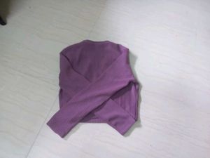 Purple Knit Sweater