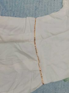White Embroidered Gharara Pants