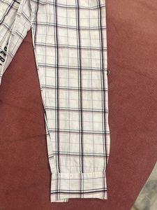 White Plaid Camp Shirt
