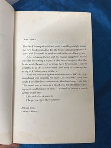 &#34;It Starts With Us&#34; by Colleen Hoover