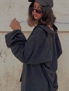 Oversized Black Casual Shirt