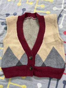 Argyle Knit Vest - Vintage Style