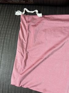Pink Satin Skirt