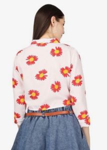 Floral Print Crop Top
