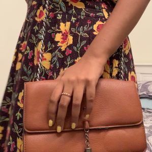Price Drop!!Dressbery Brown Leather Sling Bag