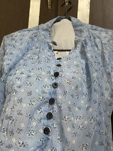 Button Up, Balloon Sleeves Top