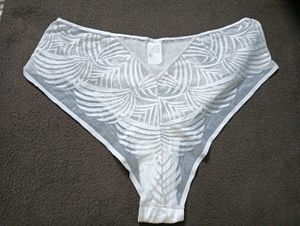 White Patterned Briefs🔥