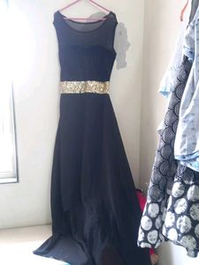 One Pisces Gown Net H Thoda Or Golden Belt Style