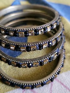 Set of 4 Bejeweled Bangles