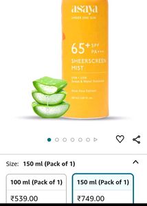 price Dropped〽️ Asaya Mist Sunscreen