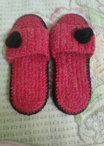Cute Red crochet Slippers