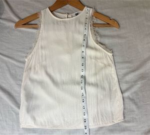 MANGO BEAUTIFUL Lace Trim Tank Top