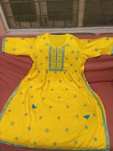 BrandNew BeautifulEmbroidery Yellow NairaCutKu