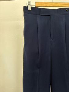 Navy Blue Wide Leg Trousers