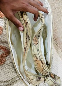 🌍 Vintage Map-Print Messenger Bag – Stylish &amp; Spa
