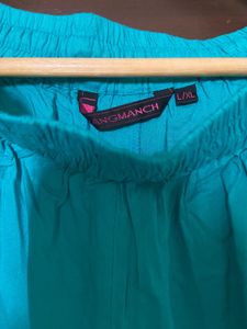 Rangmanch Turquoise Blue Colour Palazzo (L-XL)