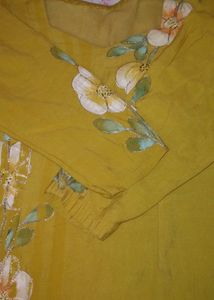 floral hand printed kurti 🌸