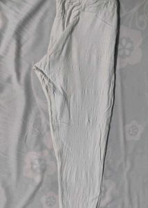 White Casual Legging