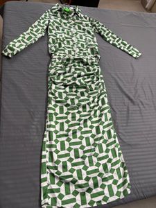 Green Geometric Print Cords