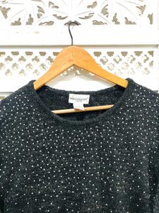 Imported Sparkly Knit Sweater A