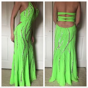 Neon Green Maxi Dress