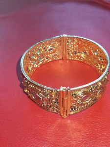 Gold-toned Indian Bangles (Set of 2)