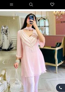 Elegant Pink Kurta 3 pscSet (s-xl)