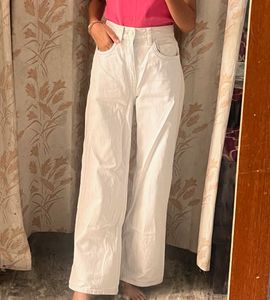 White Wide Leg Jeans