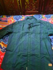 Roadster Checked Shirt Of Dark Blue nd Green