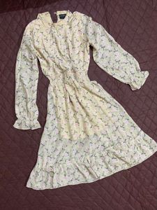 Floral Print Long Sleeve Dress