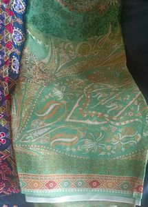 patchwork unstitched dress rayon material chiffon