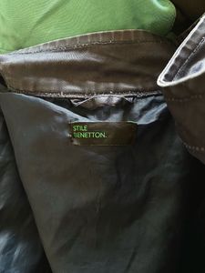 pure leather blue jacket