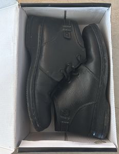 Ankle Black Leather Shoes