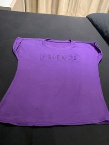 Purple &#34;FRIENDS&#34; Graphic Tee