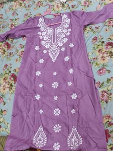 Lucknow Chikankari Embroidery Chickan Kurti