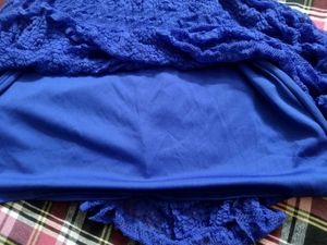 midi /mini blue  dress