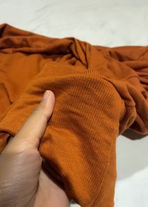 Orange Turtleneck Pullover, Unisex , Never Used