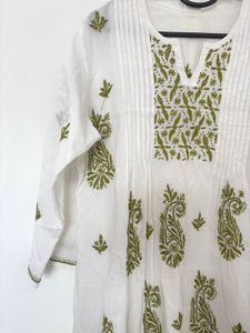 Chikan White Kurta
