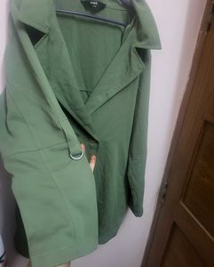 Green Casual Coat