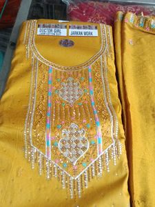 Yellow Embroidered Salwar Kameez