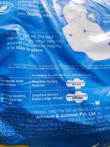 3 packet stayfree pads