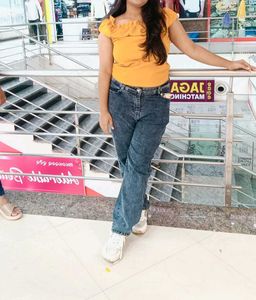 Mustard Off-Shoulder Top