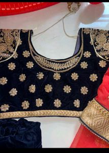 Black Embroidered Lehenga Choli