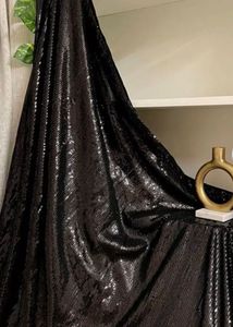 Elegant Black Sequin Saree