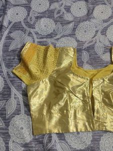 Gold Indian Sari Blouse
